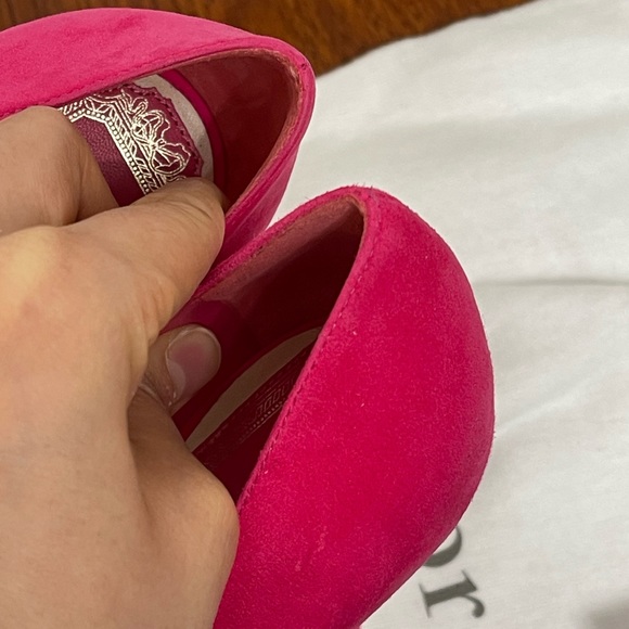 Christian Dior hot pink suede heels size 37 - Picture 6 of 16